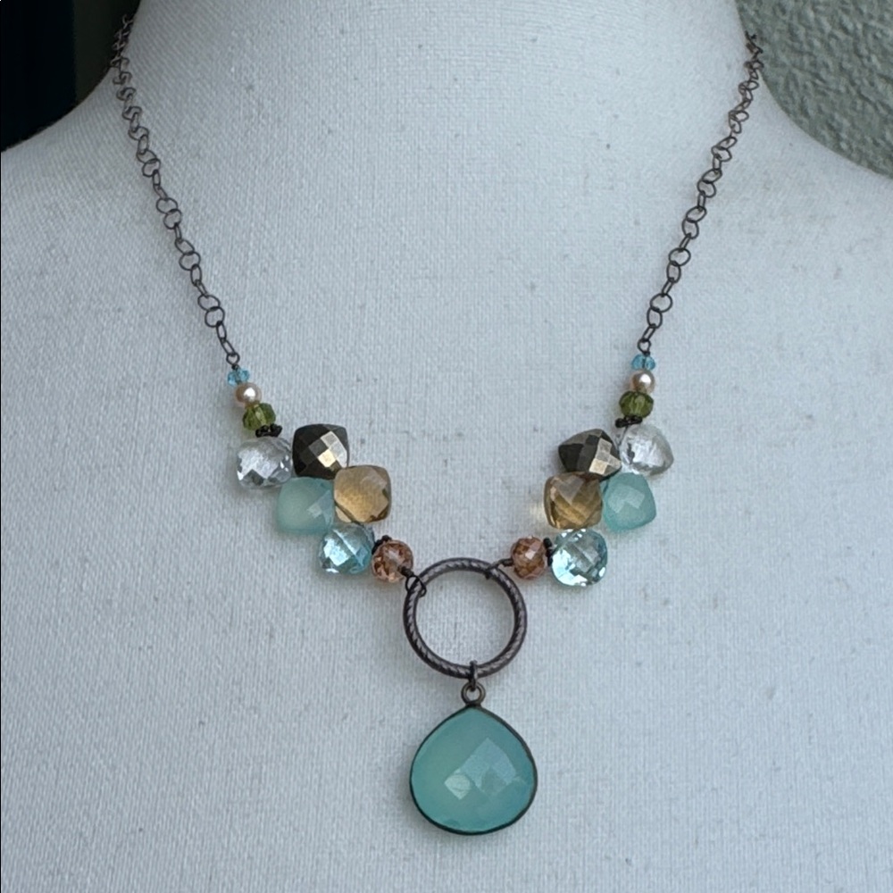 Vintage Anna Balkan sterling silver adjustable necklace